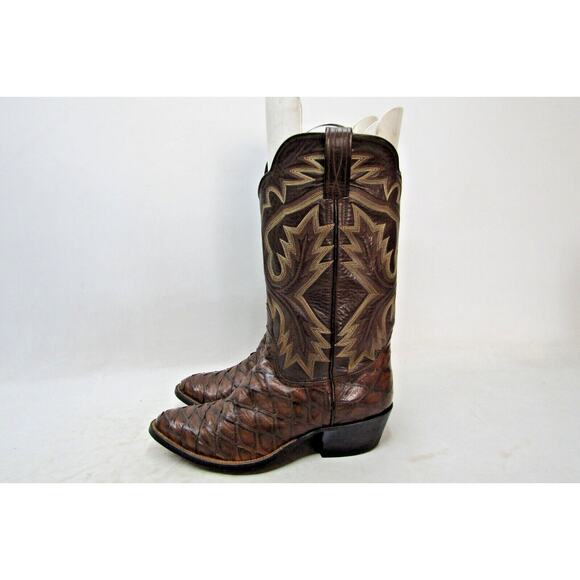 Ryon's Fort Worth Custom Made Mens Size D Brown Genuine